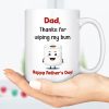 First 1st Fathers Day Mug, Funny Fathers Day Mug, Custom Dad Mug, 1st Fathers Day Gift From Daughter/Son C299