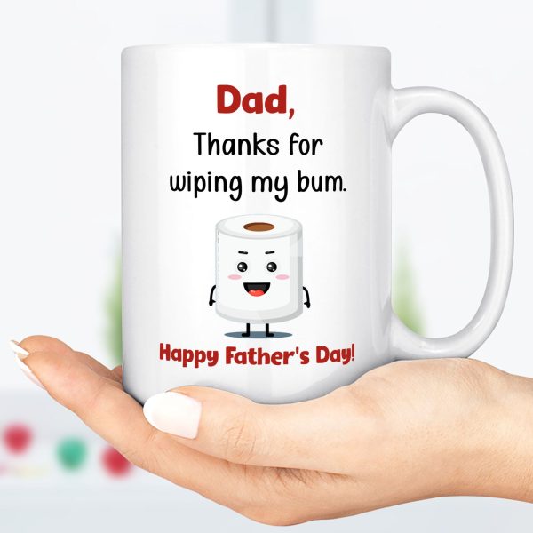 First 1st Fathers Day Mug, Funny Fathers Day Mug, Custom Dad Mug, 1st Fathers Day Gift From Daughter/Son C299