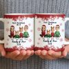 First Christmas As A Family Of Four With Snowflakes - Personalized Custom Coffee Mug - FAM774_MG