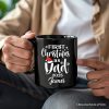 First Christmas as Dad 2025 Christmas Personalized Mug, Matching Family Holiday Gift with Custom Name