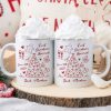First Christmas Married Doodle Pattern - Personalized Mug - Christmas Gift For Him, For Her, For Couple