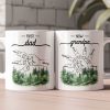 First Dad Now Grandpa - Fist Bumps With Kids' Names - Personalized Mug