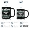 First Dad Now Papa Fir Forest - Personalized Black Mug