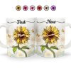 First Mom Now Grandma - Gift For Mothers, Grandmas, Aunties - Personalized White Edge-to-Edge Mug