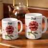 First Mom Now Grandma - Gift For Mothers, Grandmas, Aunties - Personalized White Edge-to-Edge Mug