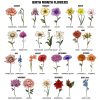 First Mom Now Grandma 3D Effect Birth Flowers - Personalized White Edge-to-Edge Mug