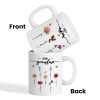 First Mom Now Grandma Birth Flower Personalized Mug