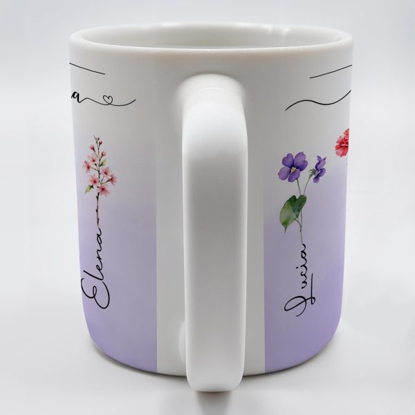 First Mom Now Grandma Celebrating Generations - Personalized Custom Coffee Mug - GRM037_MG