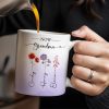 First Mom Now Grandma Celebrating Generations - Personalized Custom Coffee Mug - GRM037_MG
