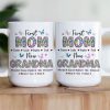 First Mom Now Grandma Floral - Personalized Mug