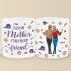 First My Daughter, Forever My Best Friend - Family Personalized Custom 3D Inflated Effect Printed Mug - Gift For Mom, Daughter