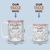 First My Daughter Forever My Friend - Family Personalized Custom 3D Inflated Effect Printed Mug - Christmas Gift For Gift For Mom, Daughter, Grandchild