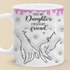 First My Daughter Forever My Friend - Family Personalized Custom 3D Inflated Effect Printed Mug - Christmas Gift For Gift For Mom, Daughter, Grandchild
