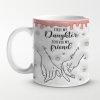 First My Daughter Forever My Friend - Family Personalized Custom 3D Inflated Effect Printed Mug - Gift For Mom, Daughter