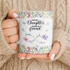 First My Daughter Forever My Friend With Flowers And Butterflies - Personalized Custom Coffee Mug - DAU280_MG