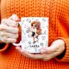 First Of All Run Away Facts Data Destroy Quote With Business Woman - Personalized Custom Coffee Mug - COL073_MG