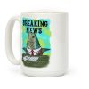 Fish News Anchor Parody Coffee Mug