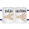 Fist Bump First Dad Now Grandpa Personalized Mug