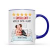 Five - Star Sexy Couple Kissing On Bed Personalized Mug