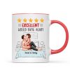 Five - Star Sexy Couple Kissing On Bed Personalized Mug