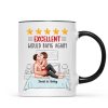 Five - Star Sexy Couple Kissing On Bed Personalized Mug