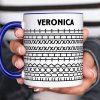 FK This Sht Funny Personalized Mug 11oz, Hidden Funny Message Mug, Father's Day Gift for Dad, Gift for Colleagues, Custom Name