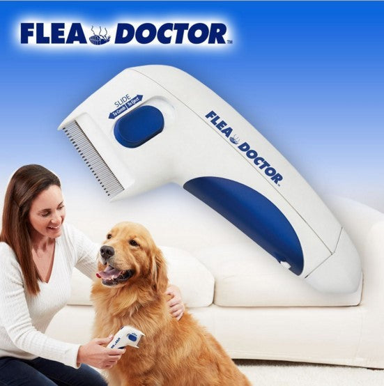 Flea Doctor Electric Flea Comb Vibrating Flea Removal for Pets