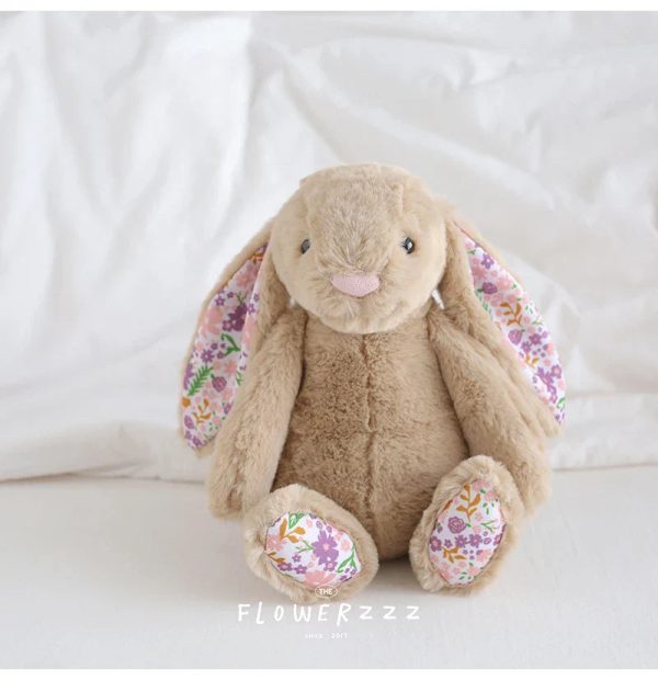 Floral Bunny Plush Toy 30cm