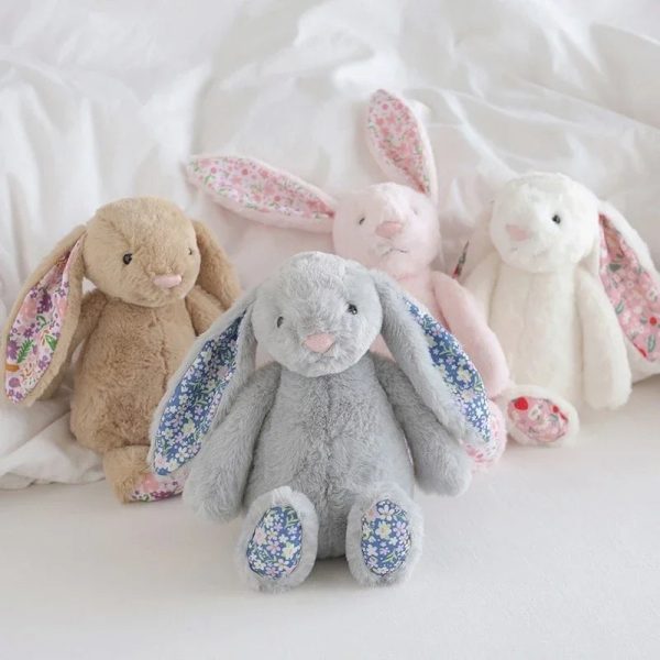 Floral Bunny Plush Toy 30cm