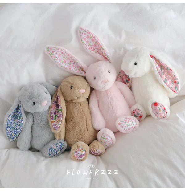 Floral Bunny Plush Toy 30cm
