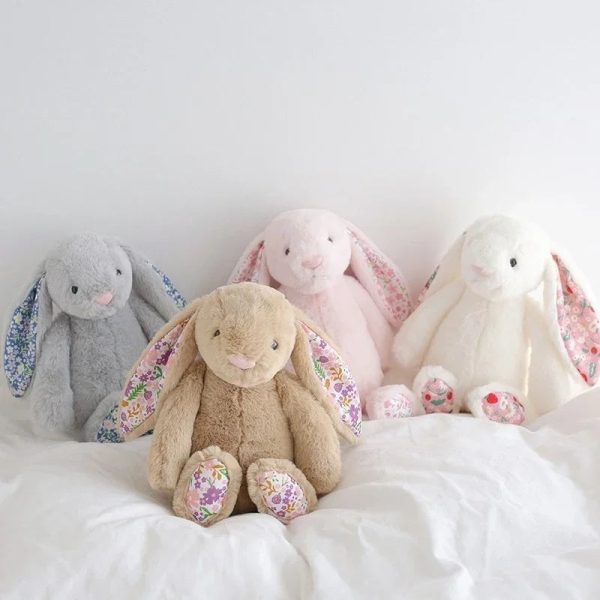 Floral Bunny Plush Toy 30cm