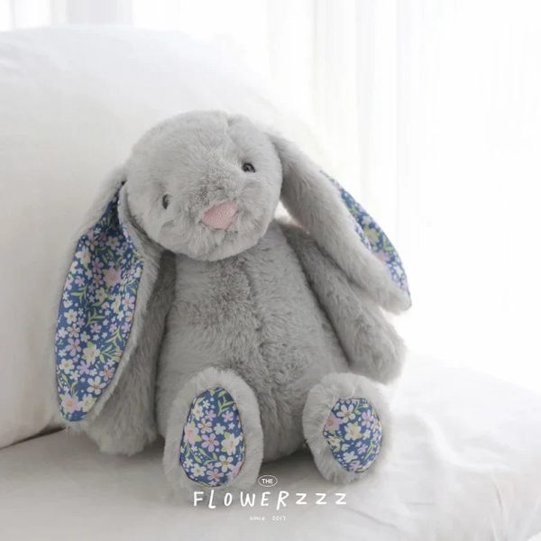 Floral Bunny Plush Toy 30cm