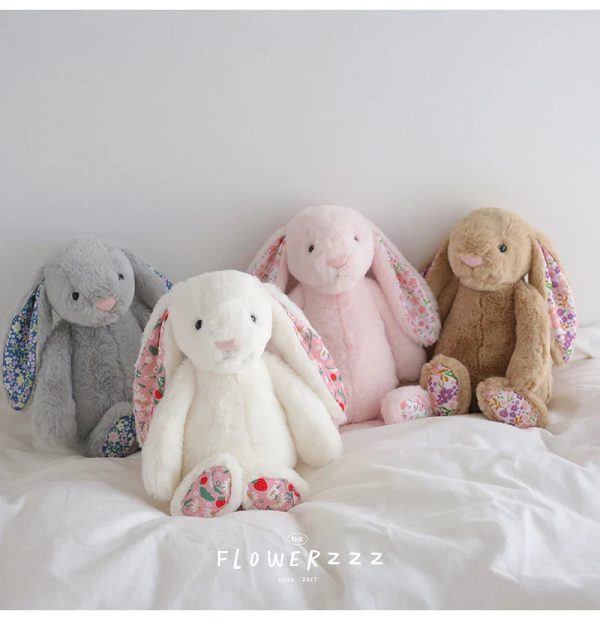 Floral Bunny Plush Toy 30cm