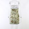Floral Printed Lace Up Tube Mini Dress