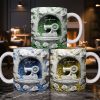 Floral Sewing Machine Creative Design - Personalized Custom Coffee Mug - HOB018_MG