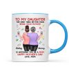 Floral To My Daughter From Mom Happy Mother's Day Personalized Mug, Gift For Daughter