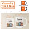 Flower Book Custom Name For Book Lovers - Personalized Mug