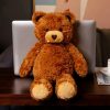 Fluffy Heart Nose Bear Plush Toy - Soft & Cuddly Gift for Kids