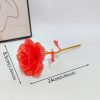 Foil Plated Rose Gold Rose Artificial Flowers Gift Set
