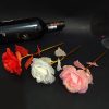 Foil Plated Rose Gold Rose Artificial Flowers Gift Set