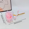 Foil Plated Rose Gold Rose Artificial Flowers Gift Set