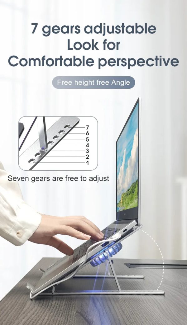 Foldable Aluminum Laptop Cooling Stand