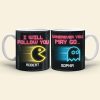 Follow You Wherever You May Go, Personalized Coffee Mug, Couple Playing Game, Gift For Her, 04htqn270623