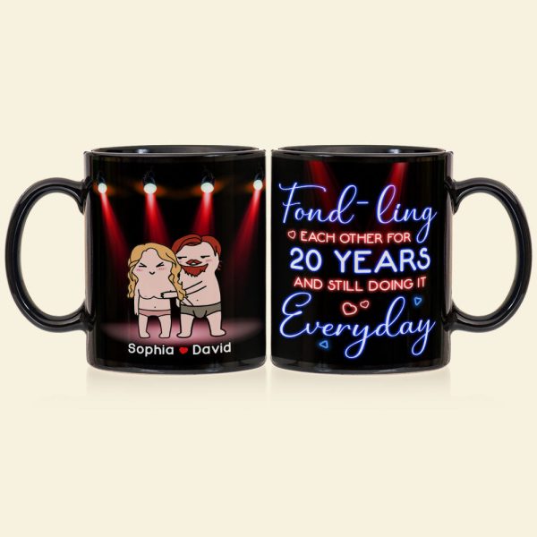 Fond-ling Each Other For Years - Personalized Mug - Gift For Funny Couple