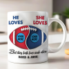 Football Couple Custom Team Logo - Personalized Mug - Gifts For American Football Lover | TM15 HN02