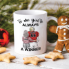 Football Couple I'll Always Be Your Biggest Fan, Personalized Gift White Mug