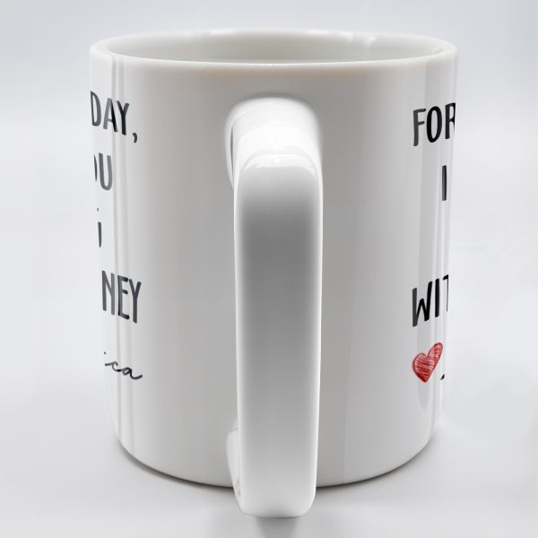 For Father's Day, I Bought You A Nice Mug With Your Money, Heart And Text - Personalized Custom Coffee Mug - DAD161_MG