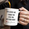 For Father's Day, I Bought You A Nice Mug With Your Money, Heart And Text - Personalized Custom Coffee Mug - DAD161_MG