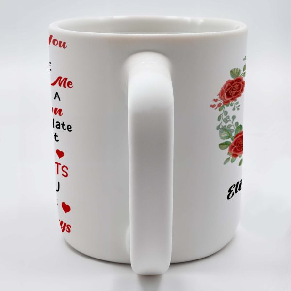 Forever And Always Love Promise With Roses - Personalized Custom Coffee Mug - CPL091_MG