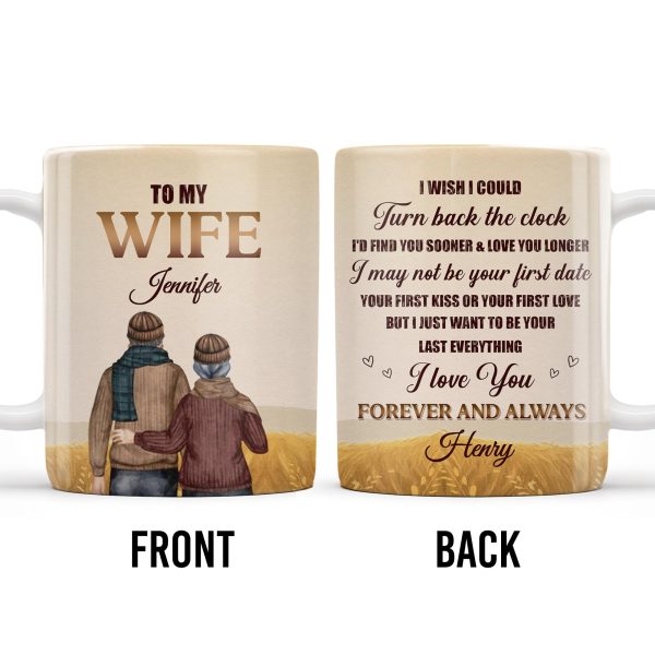 Forever And Always, Love You Longer Romantic Quote - Personalized Custom Coffee Mug - WIF037_MG